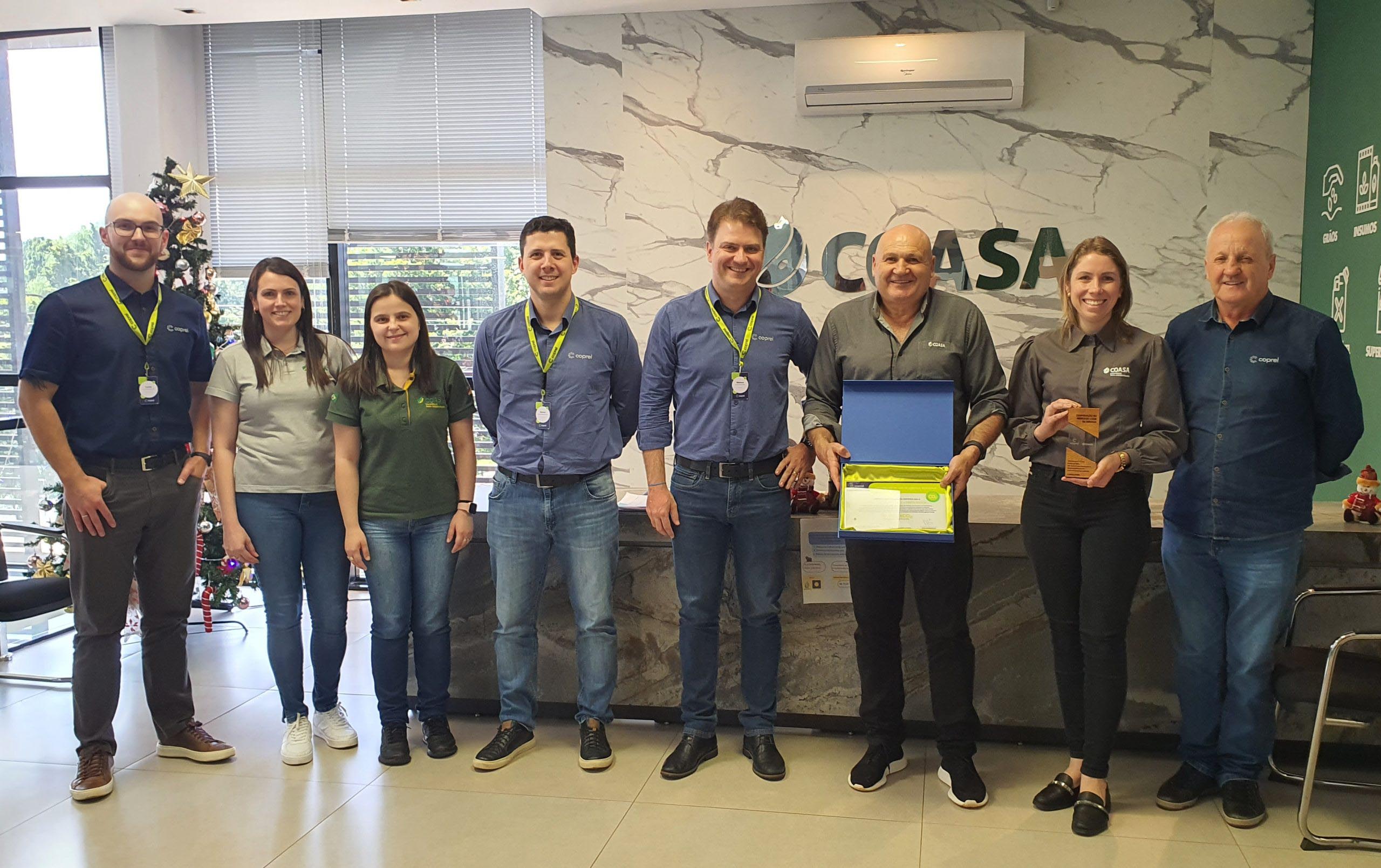 Coasa recebe reconhecimento pela utilização de energia renovável e redução de emissão de CO2 via Mercado Livre de Energia