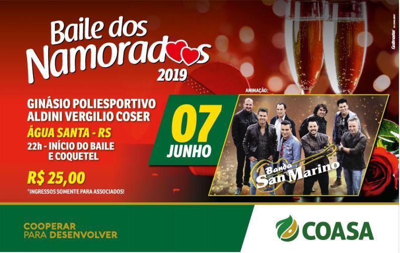 Vem aí Baile dos Namorados Coasa