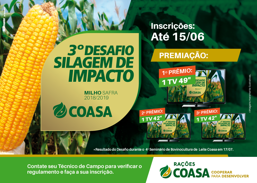 Inscrições abertas para 3º Desafio de Silagem de Impacto