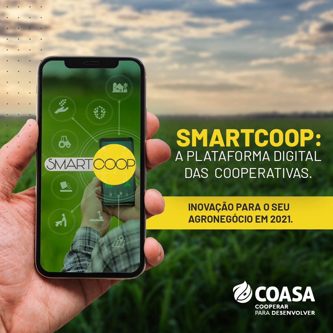 Aplicativo Smartcoop está disponível para utilização dos associados