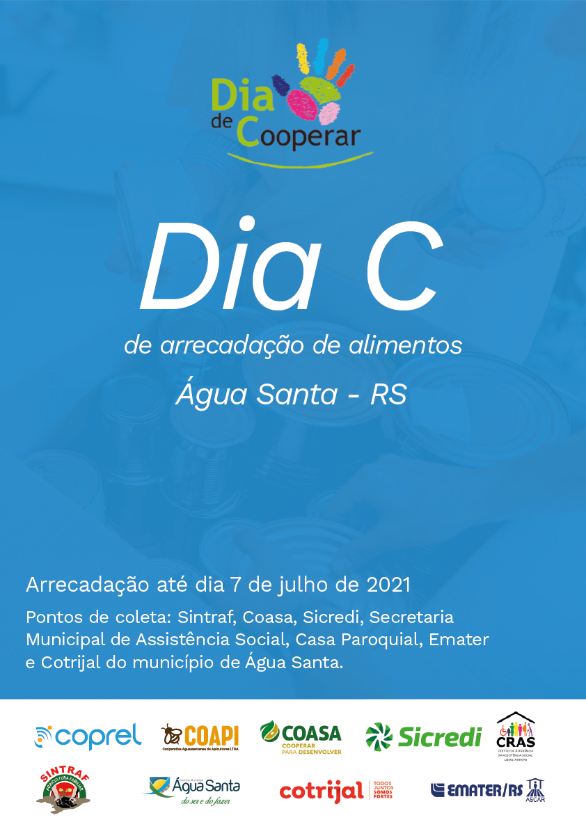 Município de Água Santa realiza arrecadação de alimentos