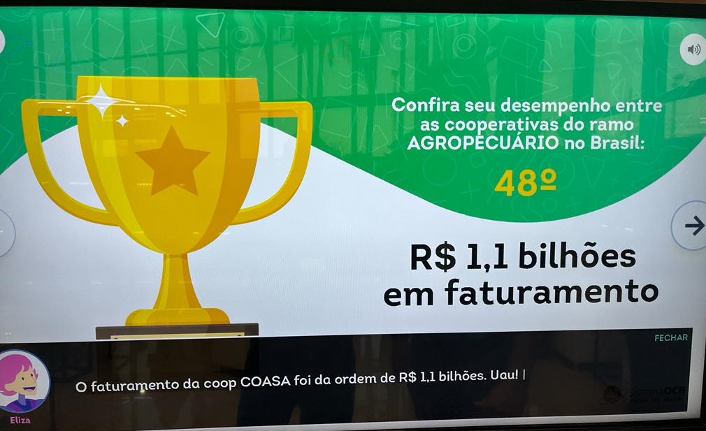 Coasa entre as 50 maiores cooperativas agropecuárias do Brasil