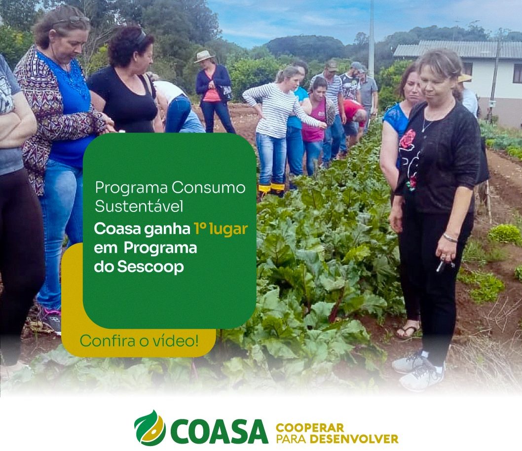 Programa Consumo Sustentável da Coasa conquista 1º lugar em Concurso do Sescoop
